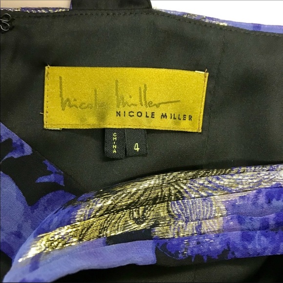 Nicole Miller purple dress size 4 - Picture 8 of 8